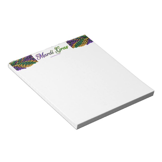 Bloco De Notas A icônica imagem temática de Mardi Gras da Slipper (Inclinado)