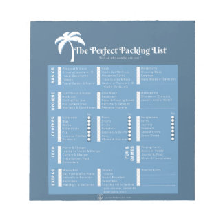Bloco De Notas A Lista de Preparativos Perfeita