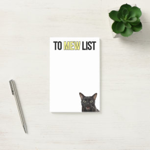 Bloco De Notas À Lista MEW de Notas de Posto