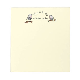 Bloco De Notas A Little Note Songbird Notepad