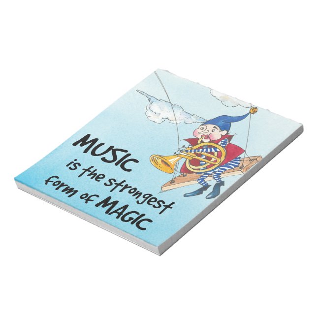 Bloco De Notas A magia da música (Invertido)