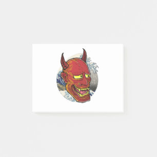 Bloco De Notas A máscara de Hannya japonesa