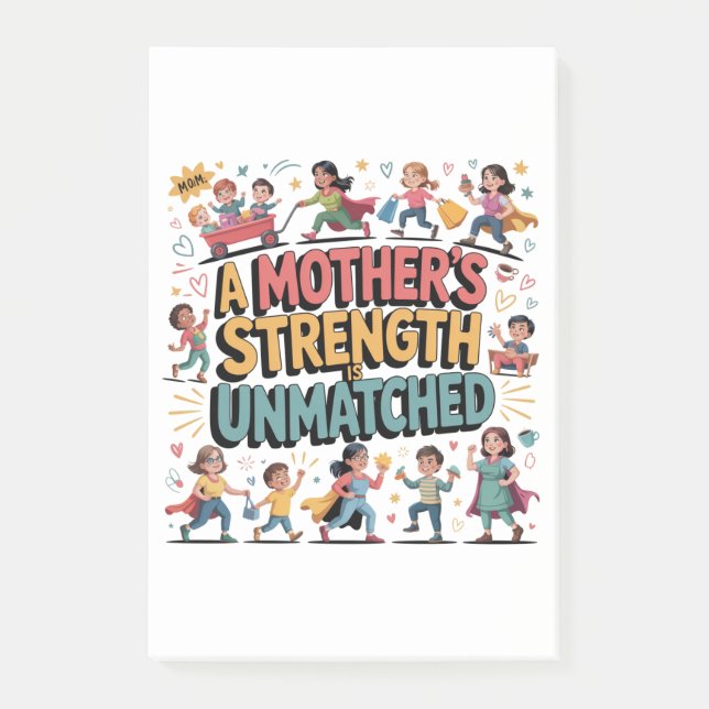 Bloco De Notas A Mother’s Strength Is Unmatched (Frente)