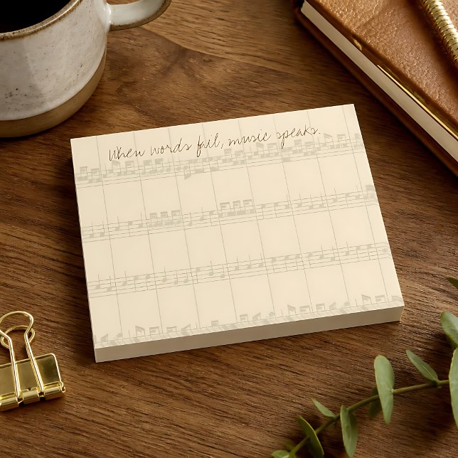 Bloco De Notas A Música Fala (Criador carregado)