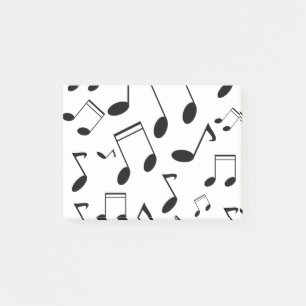 Bloco De Notas A música nota o preto