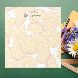 Bloco de notas "A Note From" - Laranjas coloridas 
