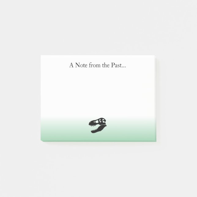 Bloco De Notas A Note from the Past- T. rex Dinosaur Post-its (Frente)