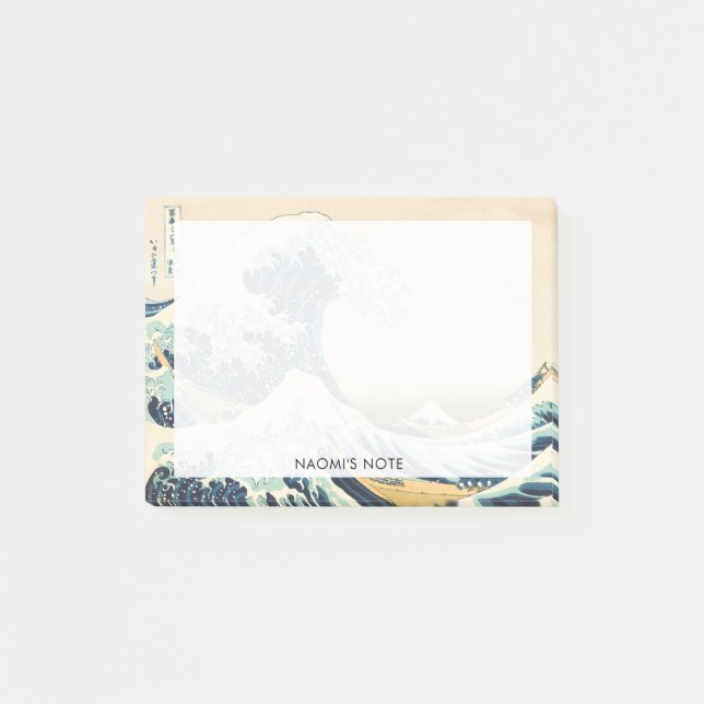 Bloco De Notas A onda do Excelente de Kanagawa (Frente)