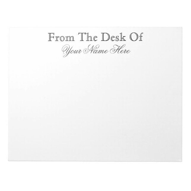 BLOCO DE NOTAS A PARTIR DA MESA DE (Frente)