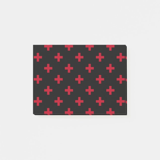 Bloco De Notas A polca vermelha cruza a preto (Frente)