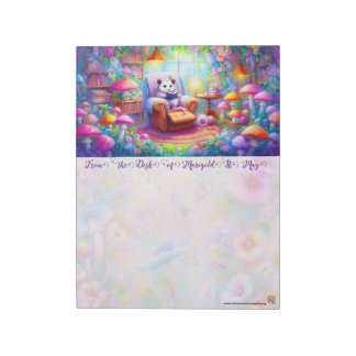 Bloco De Notas A Possum in His Reading Nook Notepad