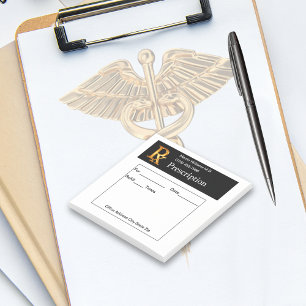 Bloco De Notas A Receita Médica Clássica Posta Os Notepads