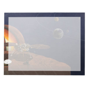 Bloco De Notas A Representação Do Artista Do Insight Lander.