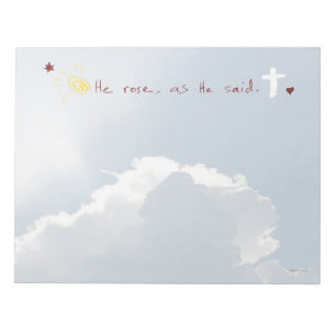 Bloco De Notas A ressurreição que da páscoa é Jesus aumentado