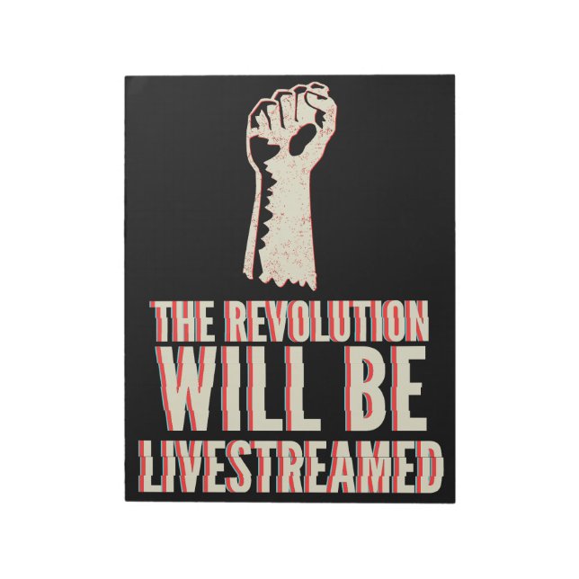 Bloco De Notas A Revolução Será Transmitida Ao Vivo (Invertido)