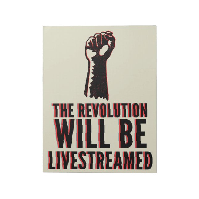 Bloco De Notas A Revolução Será Transmitida Ao Vivo (Invertido)