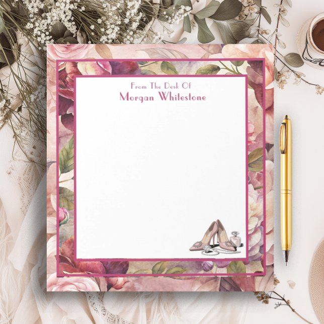 Bloco De Notas A Trendy Fashion Designer Stiletto Heels Personali (Criador carregado)