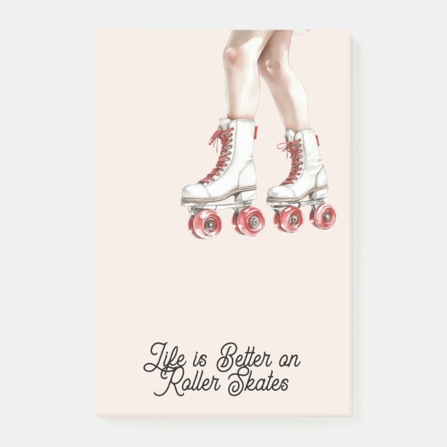 Bloco De Notas A vida é melhor de patins (Frente)