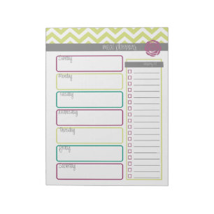 Bloco De Notas A vida. Mais organizado. Notepad de Planejamento d