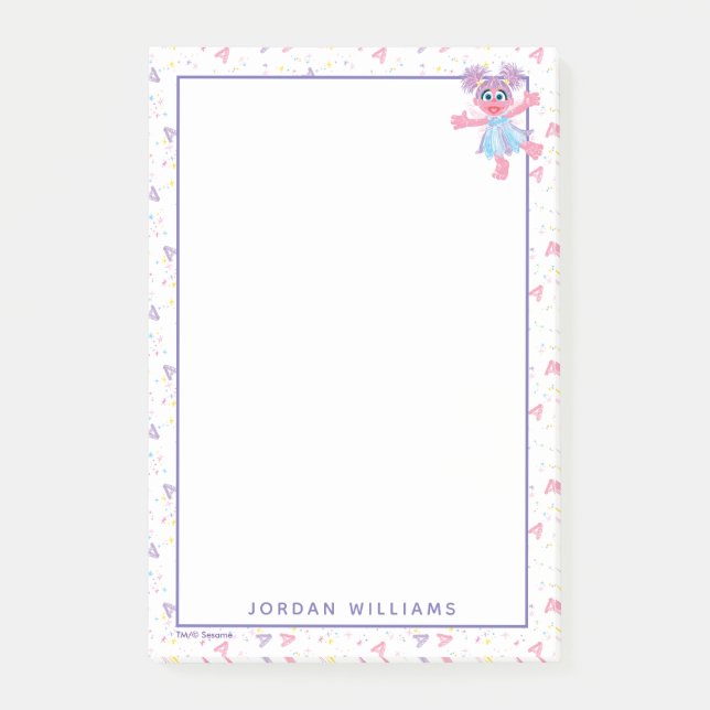 Bloco De Notas Abby Cadabby Sparkle Pattern (Frente)