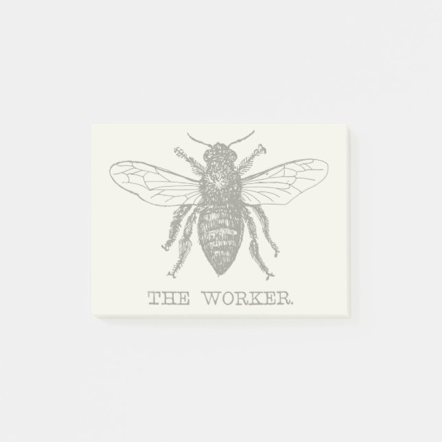 Bloco De Notas Abeja Trabalhadora Mel Abelha Preta (Frente)