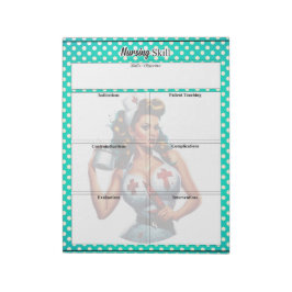 Bloco De Notas Abençoada Enfermeira Pinup_ Enfermeira