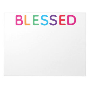 Bloco De Notas Abençoado Multicolorido Brilhante 28 x 21,5 cm