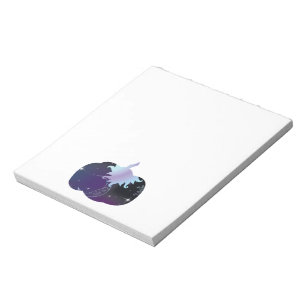 Bloco De Notas Abóbora Azul Escuro