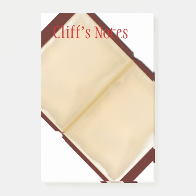 Bloco De Notas Abra nota do Cargo-it® do livro a grande (Frente)