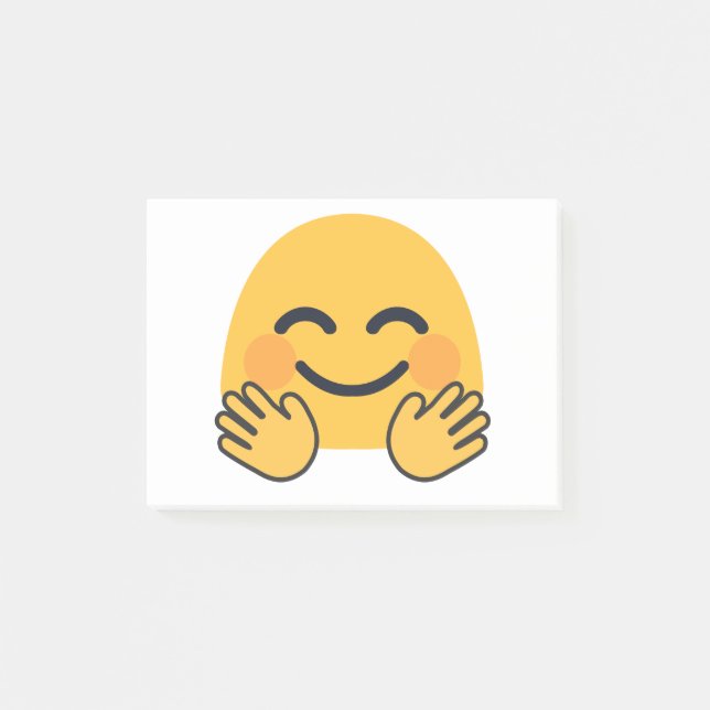 Bloco De Notas Abraçando Emoji (Frente)