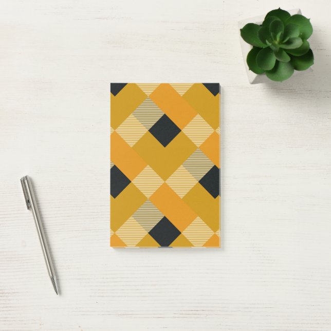 Bloco De Notas Abstração Geométrica Quadrada 9 (Escritótio)