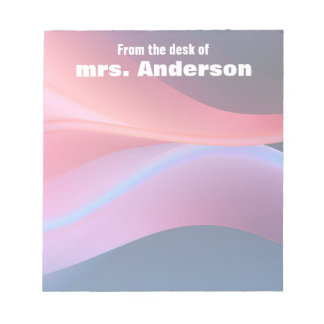 Bloco De Notas Abstract gradient purple blue 