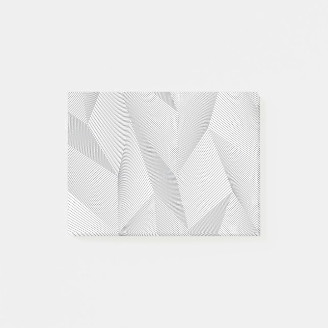 Bloco De Notas Abstract, trendy, modern, simple line pattern (Frente)