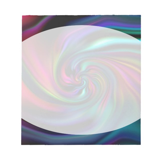 Bloco De Notas Abstrato Background Spirals Soft I (Frente)