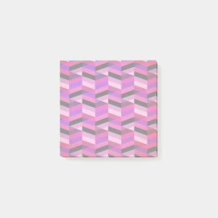 Bloco De Notas Abstrato Chevron/Herringbone   Rúpias e Violetas