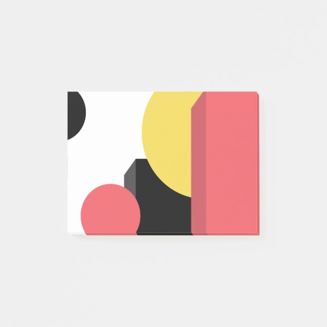 Bloco De Notas Abstrato, colorido, moderno, simples, design vibra (Frente)