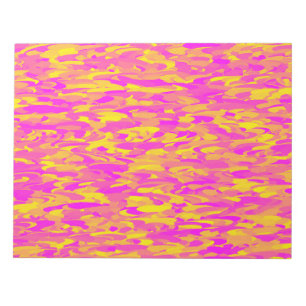 Bloco De Notas Abstrato cor-de-rosa amarelo-amarelo