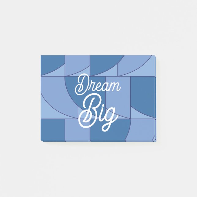 Bloco De Notas Abstrato de arte geométrica (Frente)