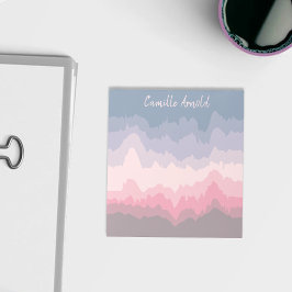 Bloco De Notas Abstrato de Pastel Wavy Enrugado Personalizado
