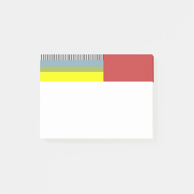 Bloco De Notas Abstrato e Retângulos (Frente)