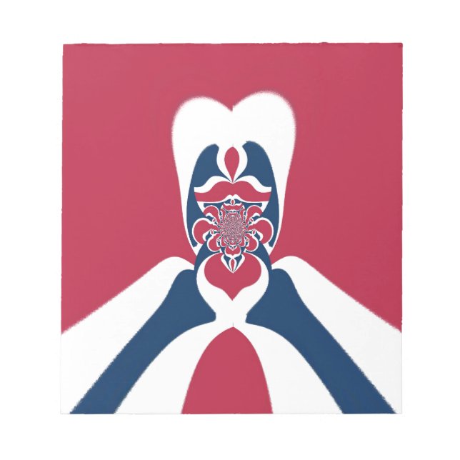 Bloco De Notas Abstrato E.T. Art Impressão (Frente)