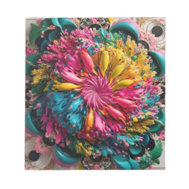 Bloco De Notas Abstrato Eclecética Máxima Imprimível Colorida