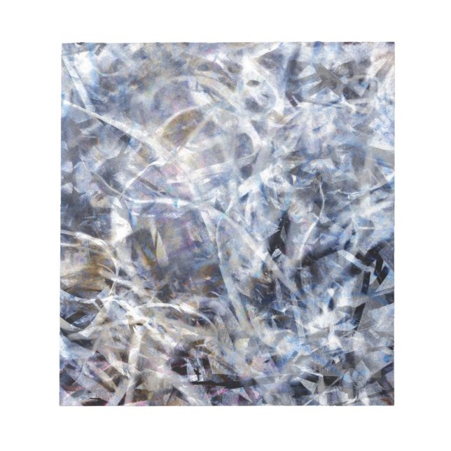 Bloco De Notas Abstrato Expressionista Dance 3 Quadrado (Frente)