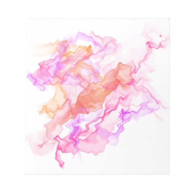 Bloco De Notas Abstrato Fractal Smoke (Frente)