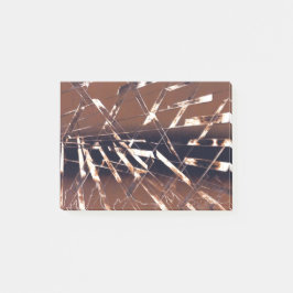 Bloco De Notas Abstrato geométrico em castanho e preto