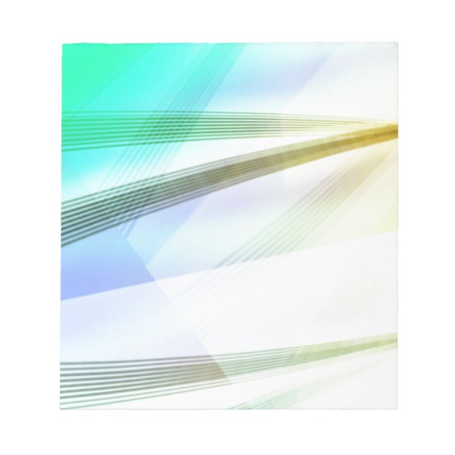 Bloco De Notas Abstrato Linhas em cores suaves (Frente)