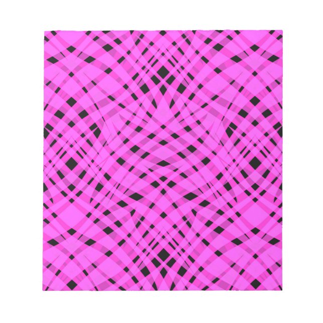 Bloco De Notas Abstrato moderna impressão de striped geométrica b (Frente)