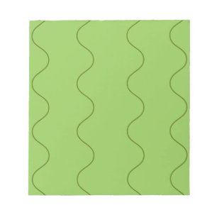 Bloco De Notas Abstrato Moderno Minimalista da Linha Wavy Groovy 