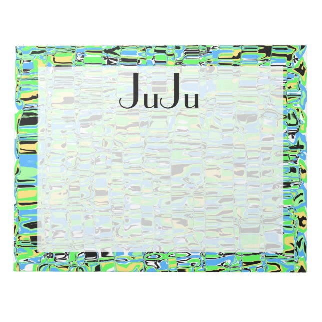 Bloco De Notas Abstrato Mosaico (Frente)