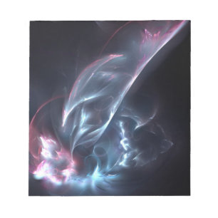 Bloco De Notas Abstrato Nebula Azul e Púrpura